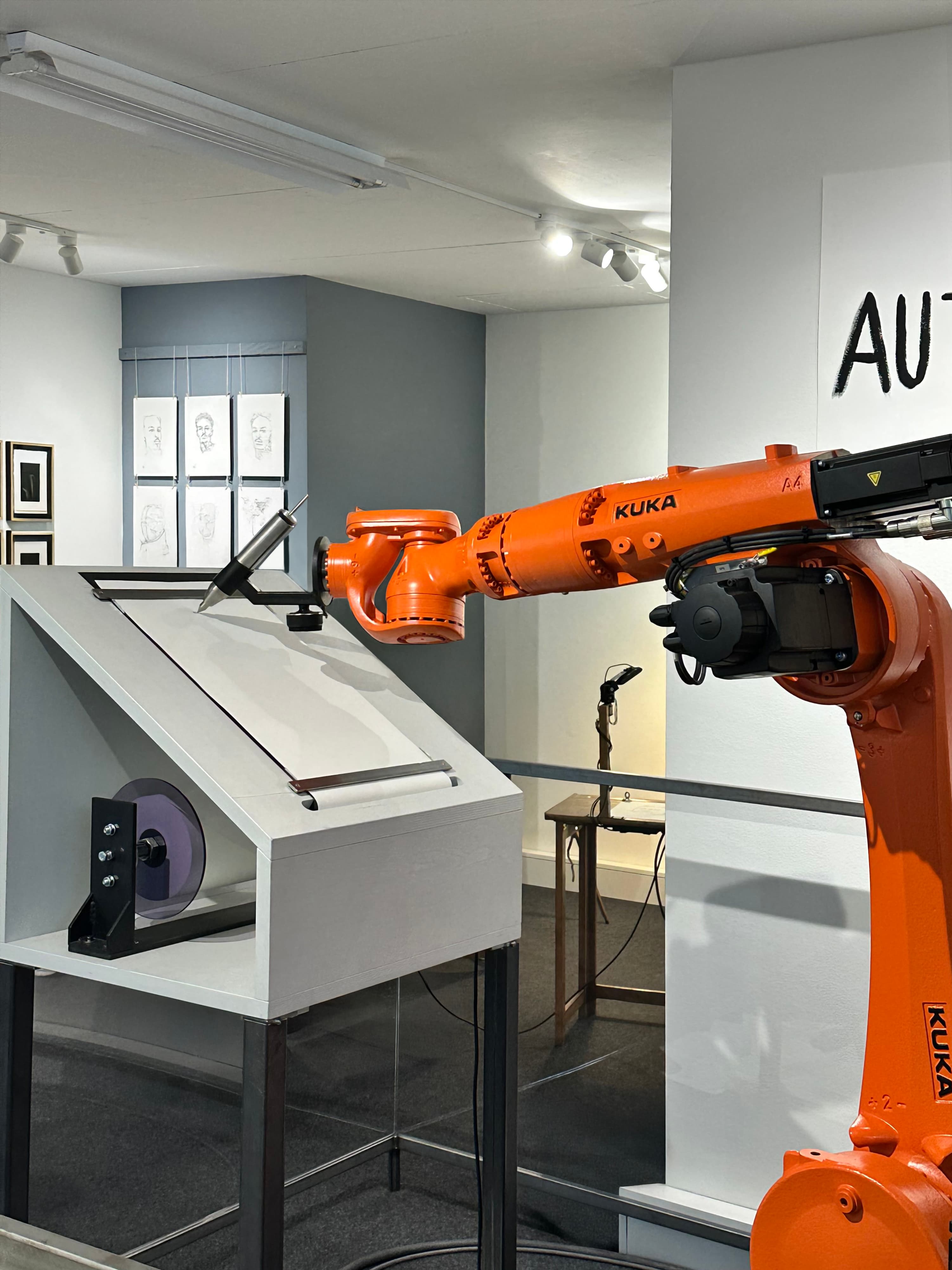 manifest by Robotlab - Industrial robot writing installation from 2008