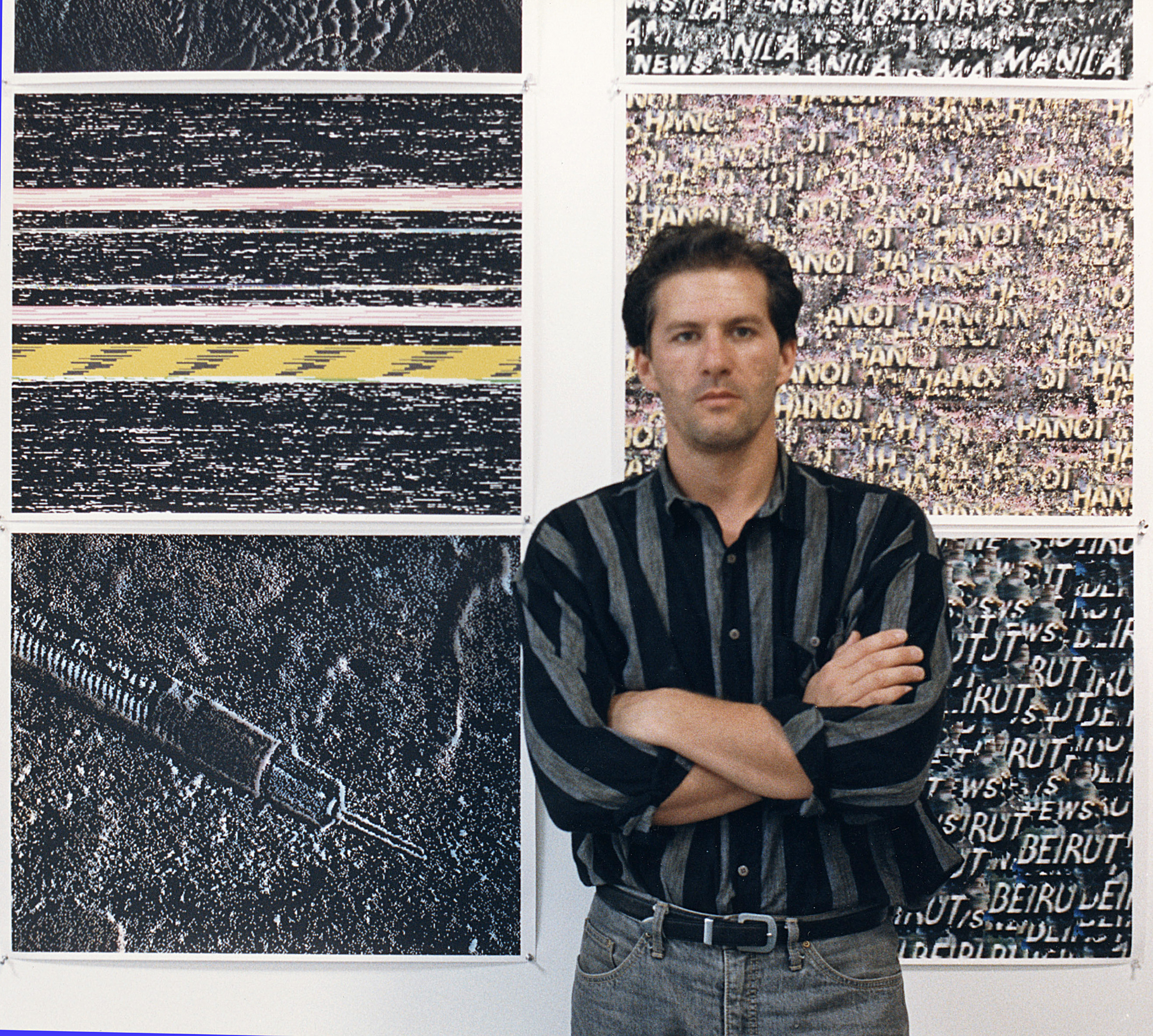 George Legrady in his studio, 1987