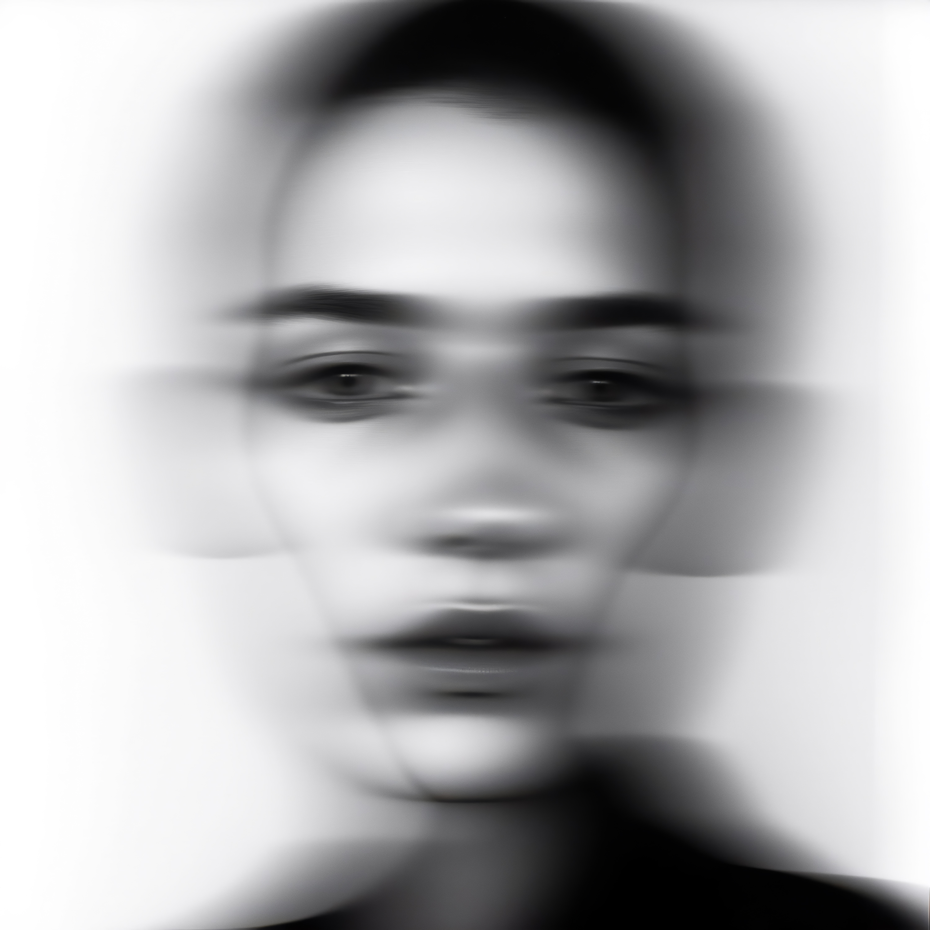 Genesis Portrait #3 Edge Detection by Solienne